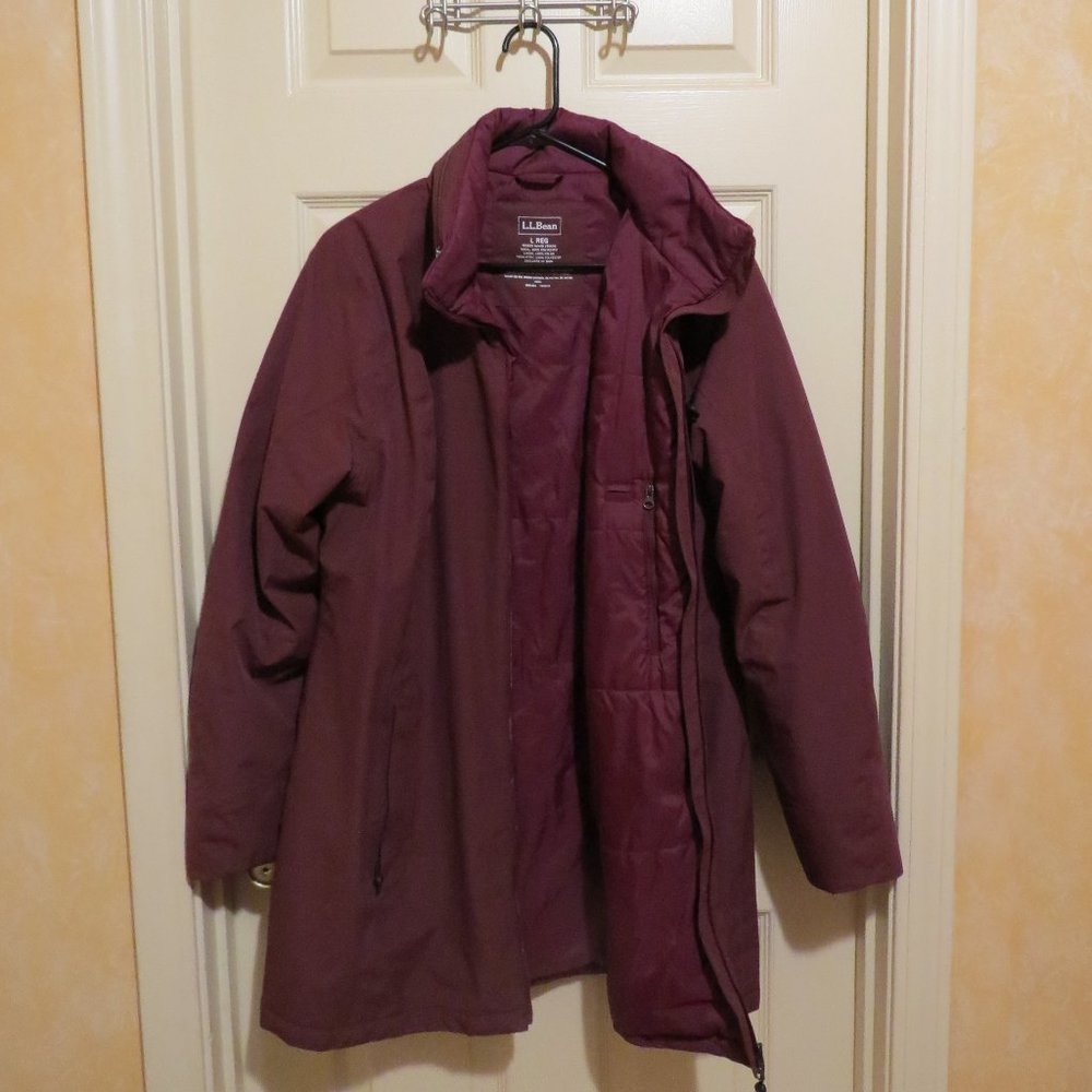 LL Bean Women's  Coat - Burgundy
